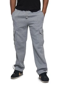 Men's Jogger Heavy Weight Fleece Cargo Pocket Sweat Pants S~6XL - VICTORIOUS77 - Picture 1 of 67