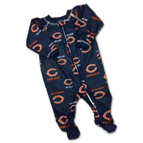 Pijama para dormir con logotipos de Chicago Bears bebé bebé bebé Foto 1 de 1