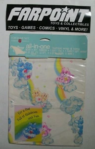 SEALED Vintage FORGET-ME-NOT Care Bears Gift Wrap & Trim Card ALL-IN-ONE Set - Picture 1 of 5