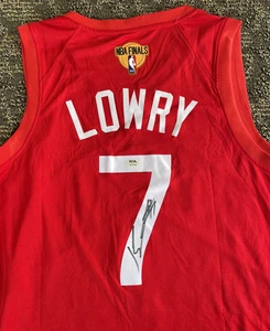 Kyle Lowry Signed Autographed Jersey Toronto Raptors Psa Dna Coa Champs Finals - Picture 1 of 4