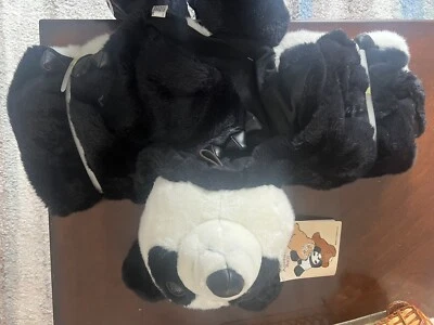 Alfombra de piel sintética Panda Plush Creations Inc 1990 de colección nunca usada Foto 1 de 4