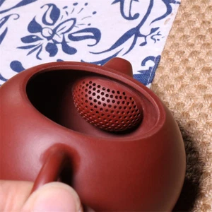 Authentic Yixing Zisha Tea Pot Dahongpao Clay Xishi Teapot & Ball Filtration Set - Picture 1 of 12