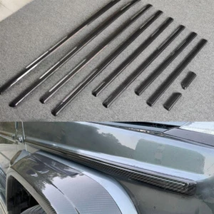 For Benz W463 G500 G63 AMG 02-18 Carbon Fiber Door Side Body Molding Trim Strip - Picture 1 of 19