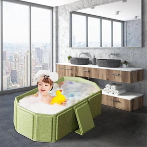 Baby Bath Tubs Folding Durable Baby Tub Portable PVC Thicken SPA Hot Large T-xp - Picture 1 of 8