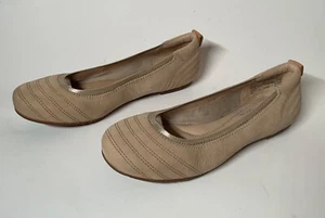 Womens Timberland Earthkeepers Brown Khaki Tan Leather Slip On Ballerina Shoes 6 - Picture 1 of 6