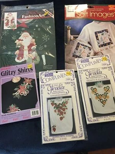 Konvolut Vintage Bügeltransfers für Hemden.   Duncan, Tulpe, Glitzer, Maße - Bild 1 von 9