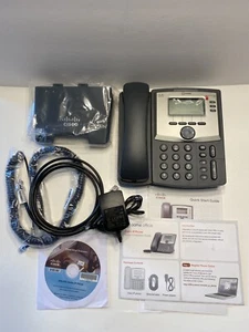 Cisco Business 3 Line IP Phone SPA303-G1 w/ Power Adapter Base Box Instructions - Picture 1 of 9