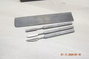 Vintage Moore & Wright Bearing Scraper Set Engineers Old Tool - Picture 1 of 7