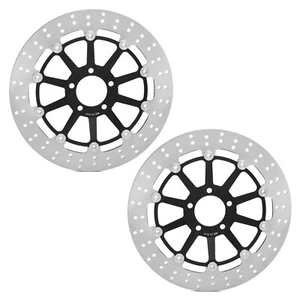 Für Kawasaki VN 1500 VN1500 Mean Streak 2002-2004 Paar runde Bremsscheiben vorne - Bild 1 von 9