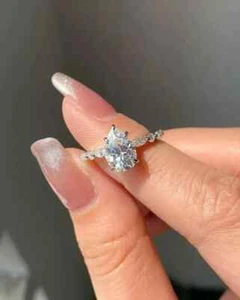 IGI Certified 2.50Ct Pear Cut Lab Grown Diamond Wedding Ring 950 Platinum - Picture 1 of 9