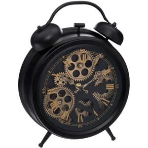 orologio con sveglia e meccanismo a vista, silenzioso, colore nero - Atmosphera - Foto 1 di 5