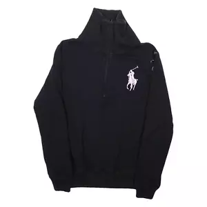 RALPH LAUREN Mens Sweatshirt Black High Neck L - Picture 1 of 6
