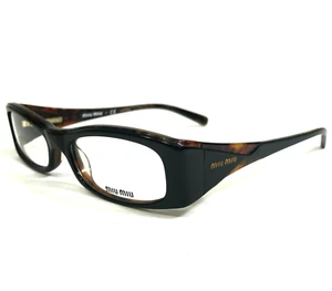 Miu Miu Eyeglasses Frames VMU10F 7VO-1O1 Brown Tortoise Rectangular 50-16-130