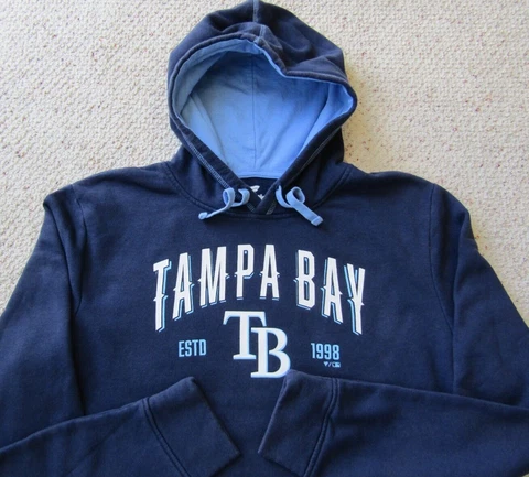 TAMPA BAY RAYS baseball blue long sleeve Hoodie men XL FANATICS Cover