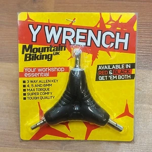 Y WRENCH Mountain Biking UK Magazine 4/5/6MM Max Torque 3 Way Allen Key NEW - Picture 1 of 5