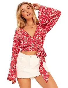 Mink Pink Size XS Supernatural Wrap Tie Top BNWT RRP$79 - Picture 1 of 12