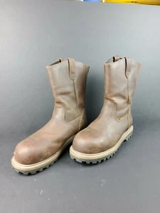 Brazos Workforce Leather Boots Men's sz: 8.5D Composite Toe Waterproof - Picture 1 of 9