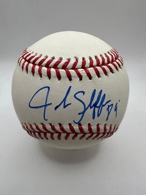 Bola de beisebol Boston Red Sox oficial autografada assinada por Jarrod Saltalamacchia da liga principal de beisebol - Imagem 1 de 2