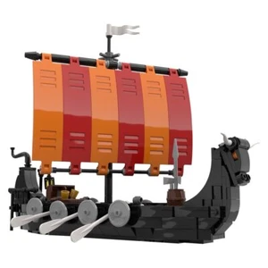 Custom MOC-116513 Viking Longship Bullhead 311 Parts Kids Gift for Christmas - Picture 1 of 7