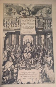 Original Engraved Title Leaf from Vitae Sanctorum, 1617 - Picture 1 of 8