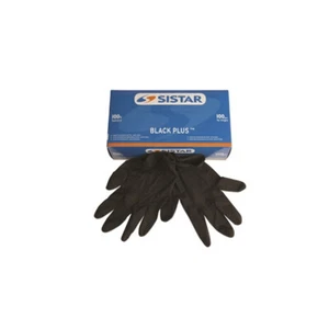 SISTAR 551.2755.M BLACK PLUS GUANTI MONOUSO LATTICE NERO TAGLIA M - Foto 1 di 1