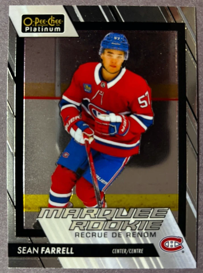 2023-24 OPC Platinum Marquee Rookie #267 Sean Farrell Montreal Canadiens RC - Image 1 of 1