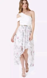 Forever New Sz 10 One Shoulder Floaty Floral Dress NEW - Picture 1 of 6