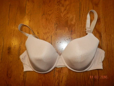 FRUIT OF THE LOOM 38C LINED UNDERWIRE BRA BEIGE EUC - Image 1 of 3