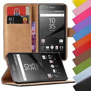 Book Case Handy Tasche Handy Hülle aus Kunstleder für Sony Xperia Schutz Hülle - Bild 1 von 11