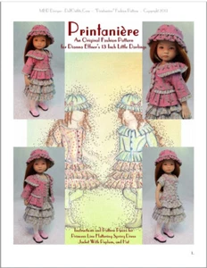 MHD Designs - Printanière - Clothing Pattern for 13 Inch Little Darlings - Picture 1 of 6