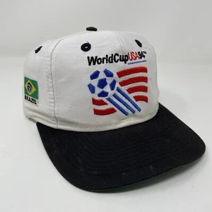 Vintage World Cup Hat Team USA 1994 Soccer Snapback Cap 94 Brazil - Picture 1 of 12