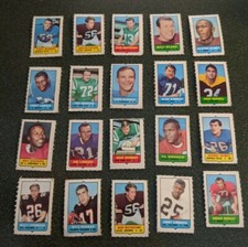1969 Topps Football 4 in 1  Mini Stamps Single U Pick 