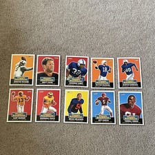 2001 Topps Heritage Football  Classic Renditions  SP Complete INSERT SET of 10