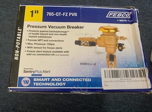 Backflow Preventer Febco 765-QT-FZ PVB 1-inch Bronze Pressure Vacuum Breaker - Picture 1 of 5
