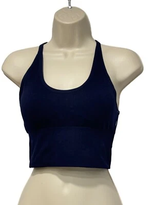 Sujetador deportivo acolchado con espalda deportiva Z by Zella para mujer, azul (azul marino); talla S Foto 1 de 4