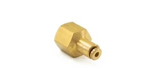 Da 1/4"" femmina NPT a 1/8"" spingere per collegare raccordo in ottone - accetta 1/8"" Air Line - Foto 1 di 3