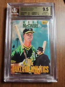 2020 Topps Project 2020 Mark McGwire Jacob Rochester BGS 9.5 Gem Pop 5 PR 1800 - Picture 1 of 2