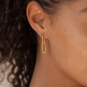 Pendientes Amanda Link de oro 18K - Imagen 1 de 6