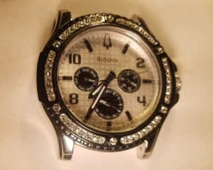 Bulova 98C005 No Bracelet Multifunction Chrono Swarovski Crystal Only The watch - Picture 1 of 2