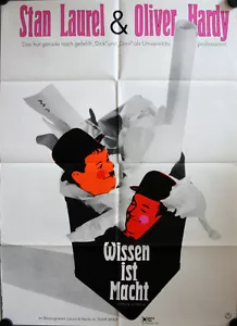 Dick und Doof in der Schule Wissen ist macht Filmposter A1 A Chump at Oxford - Bild 1 von 1