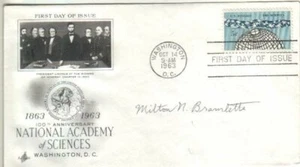Milton Bramlette Autographed First Day Cover Geologist / Oceanographer D.77 - Picture 1 of 1
