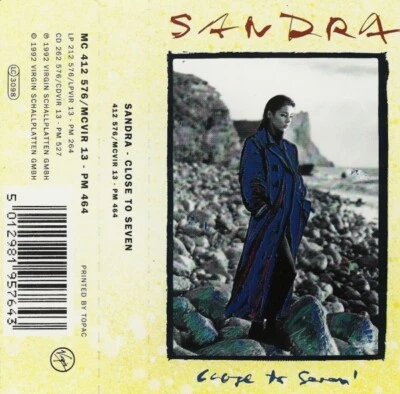 Sandra ‎– Close To Seven, Original Cassette, Very Rare Europe Version - Image 1 of 4