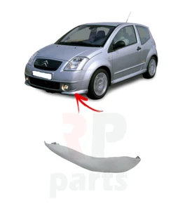 FÜR CITROEN C2 VTR VTS 03-08 STOßSTANGE VORNE ZIERLEISTE ZUM LACKIEREN LINKS N/S - Bild 1 von 2