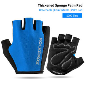 ROCKBROS Bike Cycling Summer Gloves Sports Half Finger Paded Gloves Breathable