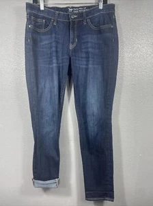 GAP Jeans Womens 6 Blue Denim Skinny Roll Up 27x30 - Picture 1 of 7