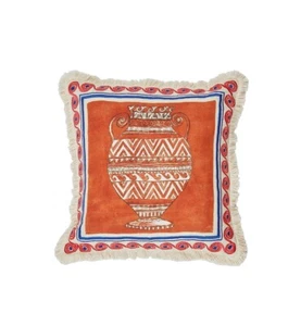 FENTON AND FENTON 'IL MEDITERRANEO CUSHION' 100% LINEN DECOR PIECE BNWT RRP $190 - Picture 1 of 5