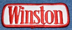Vintage Original NOS 80s Winston 4" Patch NASCAR Tobacco Cigarette Nice Cool - Picture 1 of 3