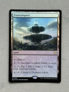 Fountainport Foil #253 Bloomburrow BLB Magic The Gathering MTG Rare Land NM/Mint - Bild 1 von 2