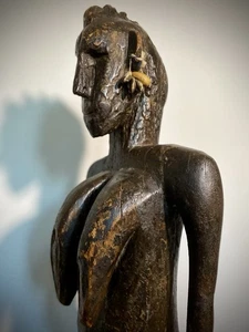 Old Bamana Female Figure. Mali. African Tribal Art. 32” X 11” - Picture 1 of 14