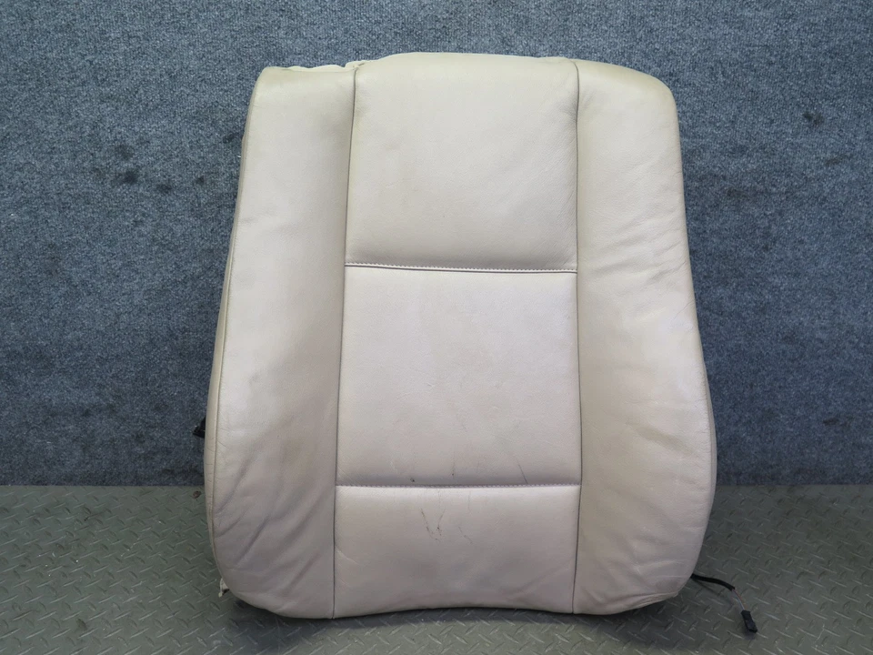 01-06 BMW E46 330ci CONVERTIBLE FRONT RIGHT SEAT UPPER LEATHER CUSHION BEIGE OEM - Image 1 of 4